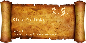 Kiss Zelinda névjegykártya